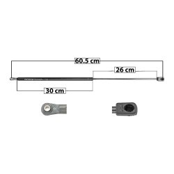 AMORTIGUADOR VIDRIO TRASERO BLAZER (S10) CHEVROLET 33493
