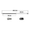 AMORTIGUADOR VIDRIO TRASERO BLAZER (S10) CHEVROLET 33493