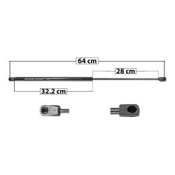 AMORTIGUADOR COFRE HHR CHEVROLET 50739