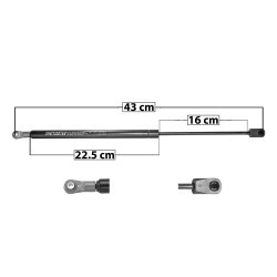 AMORTIGUADOR VIDRIO TRASERO EXPLORER FORD 8870
