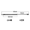 AMORTIGUADOR VIDRIO TRASERO EXPLORER FORD 8870