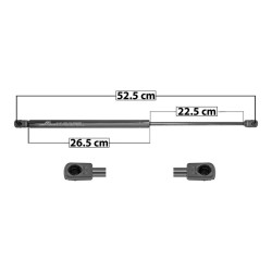 AMORTIGUADOR 5TA PUERTA ECOSPORT FORD 60324