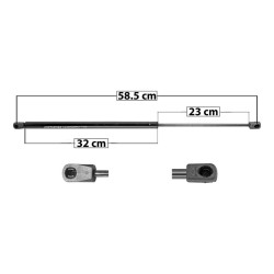 AMORTIGUADOR 5TA PUERTA HHR CHEVROLET 50740