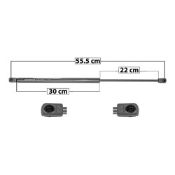 AMORTIGUADOR VIDRIO TRASERO ASTRO CHEVROLET 33382