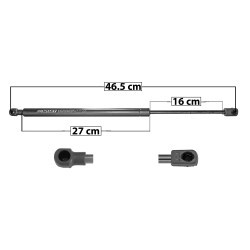 AMORTIGUADOR VIDRIO TRASERO ESCAPE FORD 18476