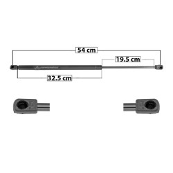 AMORTIGUADOR 5TA PUERTA ALMERA NISSAN 60017