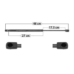 AMORTIGUADOR VIDRIO 5TA PUERTA PATHFINDER NISSAN 60055