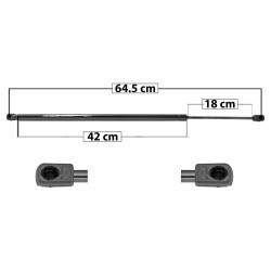 AMORTIGUADOR COFRE ESCALADE CADILLAC 50942