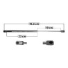 AMORTIGUADOR VIDRIO TRASERO ESCALADE CADILLAC 33388