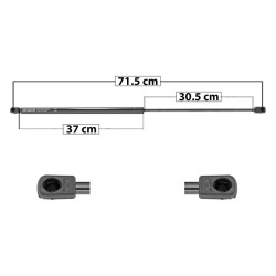AMORTIGUADOR COFRE A3 AUDI 50940