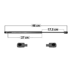 AMORTIGUADOR VIDRIO 5TA PUERTA PATHFINDER NISSAN 39291