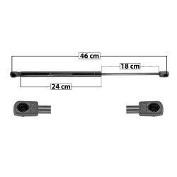 AMORTIGUADOR COFRE RAM DODGE 60138