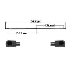 AMORTIGUADOR COFRE A4 AUDI 60059