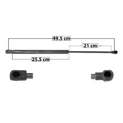 AMORTIGUADOR COFRE POLO VOLKSWAGEN 60040