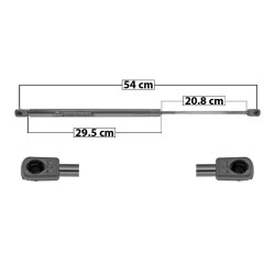 AMORTIGUADOR COFRE TOUAREG VOLKSWAGEN 60076