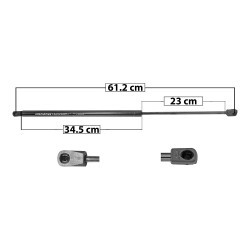 AMORTIGUADOR COFRE MKS LINCOLN 49048