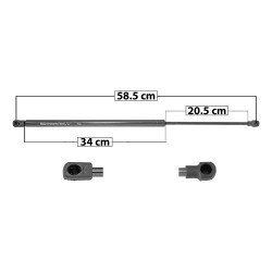 AMORTIGUADOR 5TA PUERTA FIESTA FORD 50847
