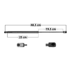 AMORTIGUADOR VIDRIO TRASERO QUEST NISSAN 33429