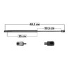 AMORTIGUADOR VIDRIO TRASERO QUEST NISSAN 33429