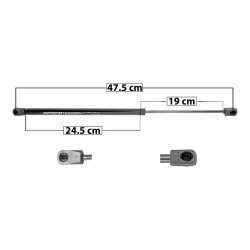 AMORTIGUADOR COFRE NAVIGATOR LINCOLN 50761