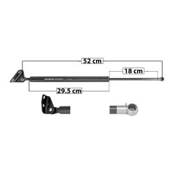 AMORTIGUADOR 5TA PUERTA 4RUNNER TOYOTA 33438